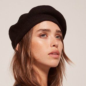 NWT Le Beret Francais x Reformation Recycled Fabric Beret